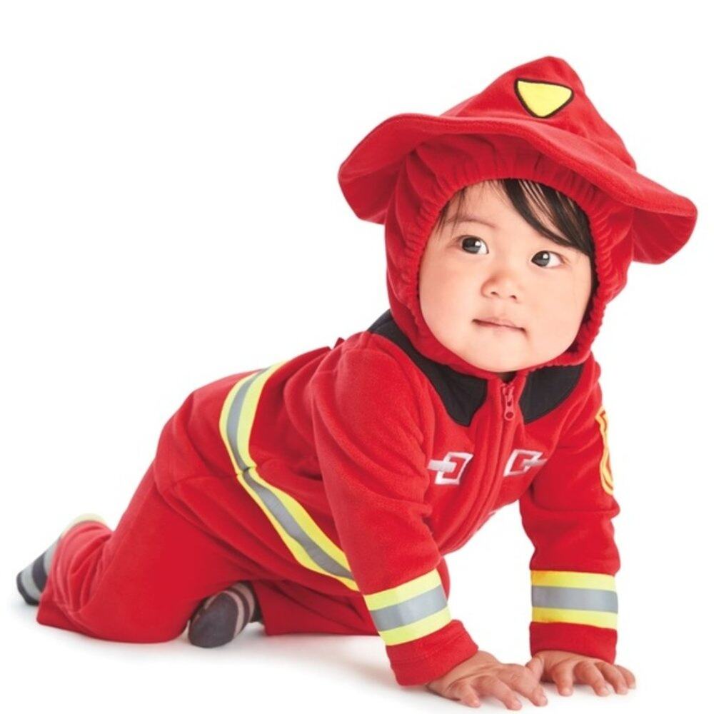 Carter's Kids One Piece Hooded Firefighter Halloween Costume Dress Up